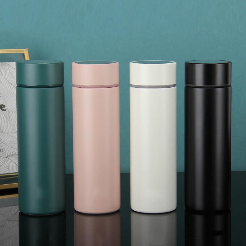 高真空旋薄鏡面內(nèi)膽316材質(zhì)溫度顯示保溫杯同學(xué)禮品水杯